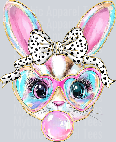 Easter Rabbit blowing bubble