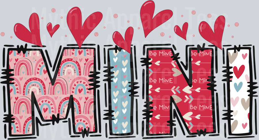 Valentines mini DTF Valentines Day Transfers