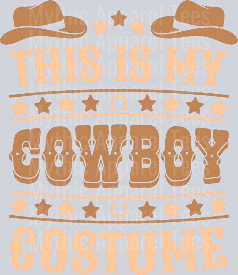 This is my cowboy Costume DTF Western Transfers