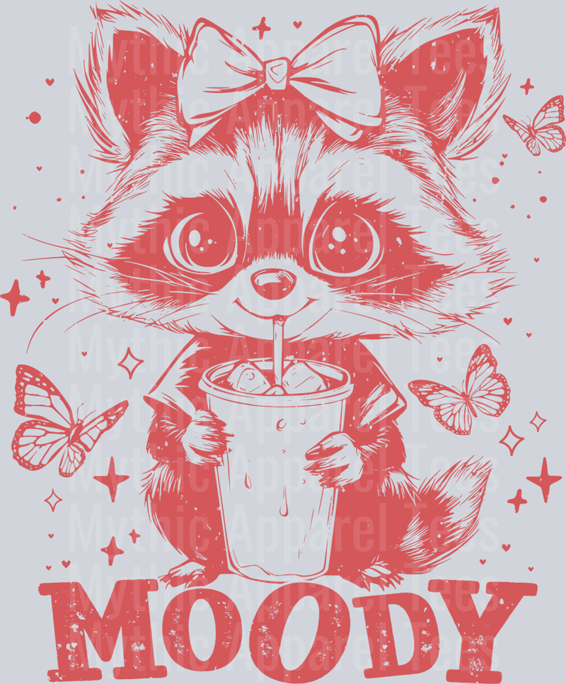 Moody Raccoon DTF Raccoon Transfers