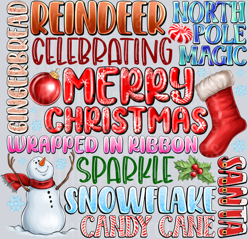 Christmas Word Collage