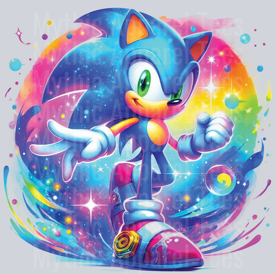 Sonic the Hedgehog 4 Colorful Pop Art Pop Culture Cosmic style