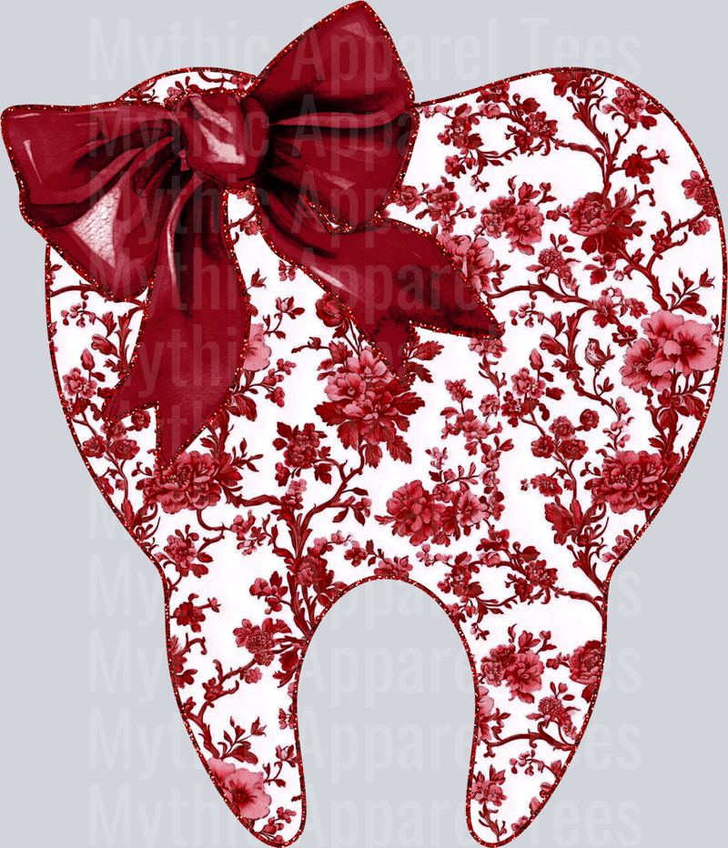 Maroon Toile Tooth