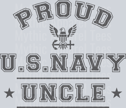 AZ1298 NAVY Proud US Navy Uncle