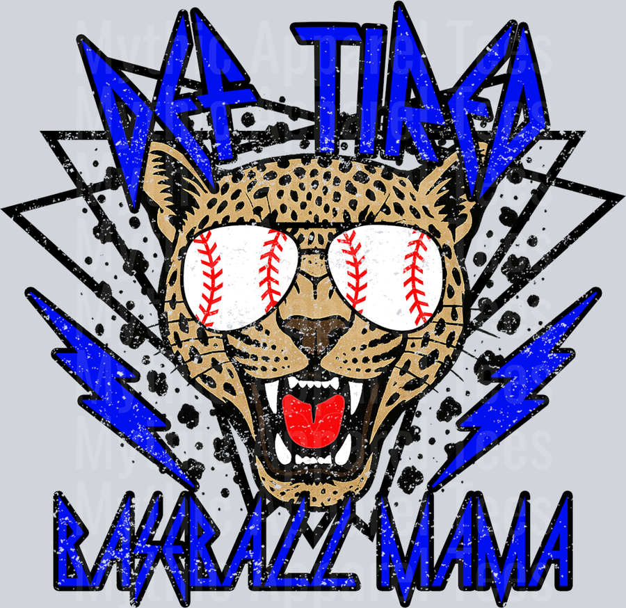 Def Tired Baseball Mama School Spirit & Sports