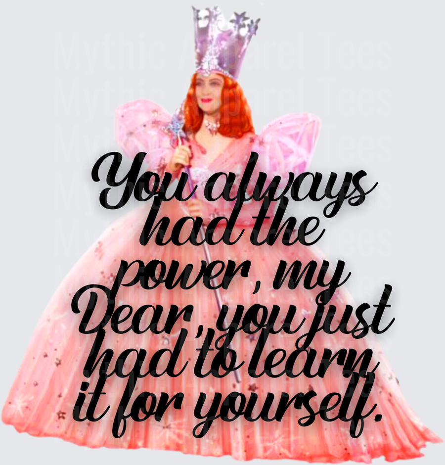 Glinda the Good Witch You Always Had the Power My Dear Wizard of Oz Quote