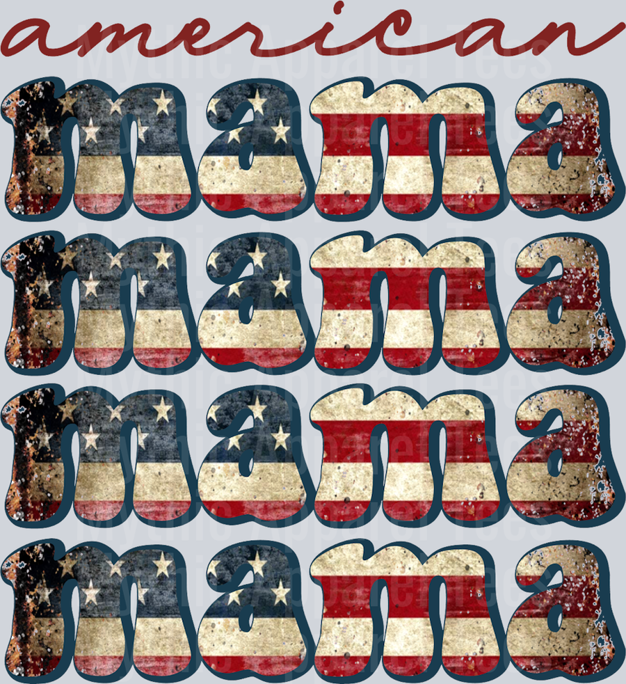 American Mama DTF Patriotic Transfers