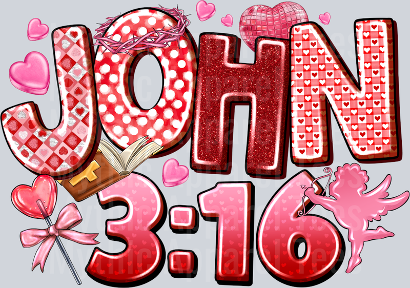 JOHN 3 16 Valentines Day Religious