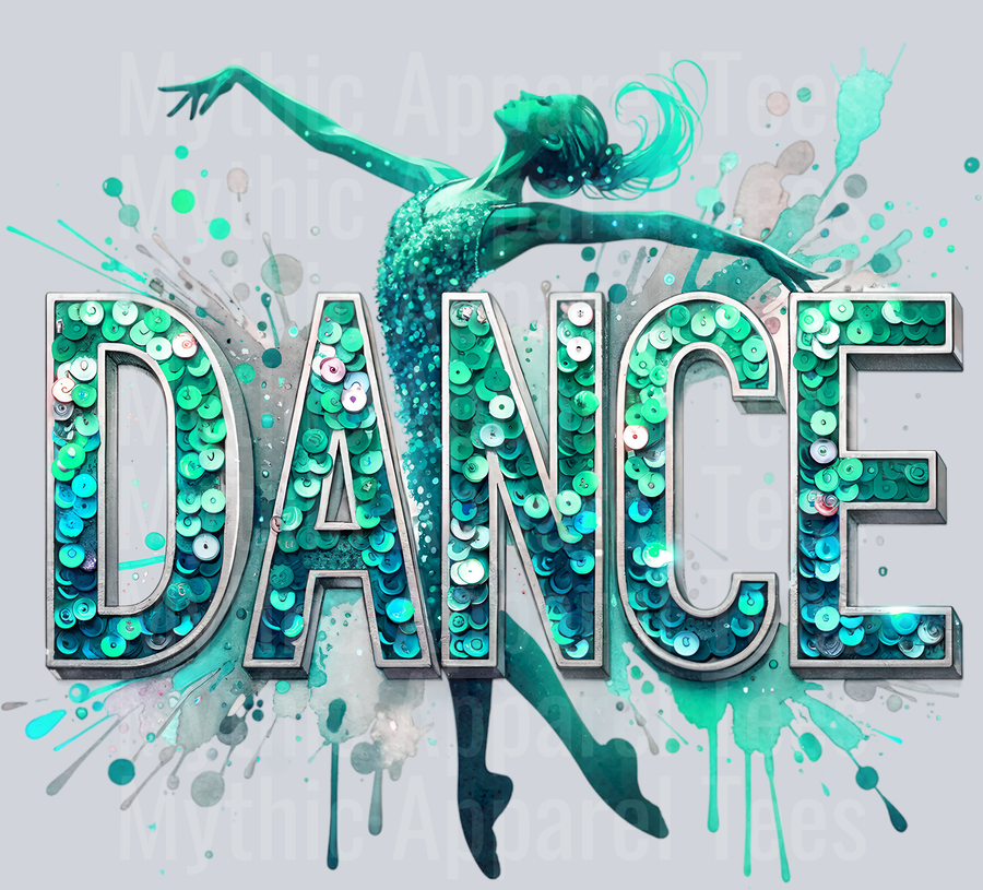 008 Dance Female Dancer Mint DTF Dance Female Transfers