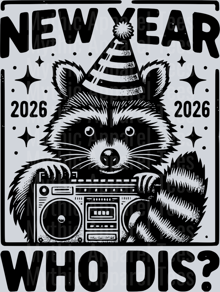 NEW YEAR WHO DIS 2026 BLACK DESIGN