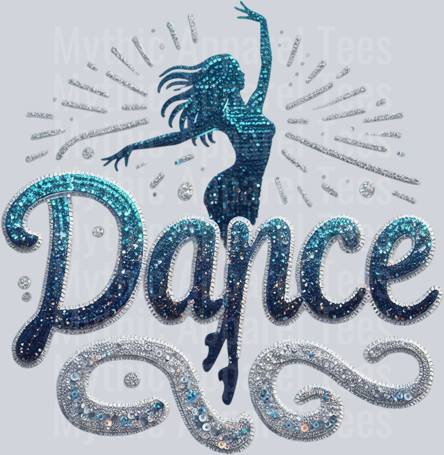 004 Dance Sequins Lt Blue DTF Dance Female Transfers