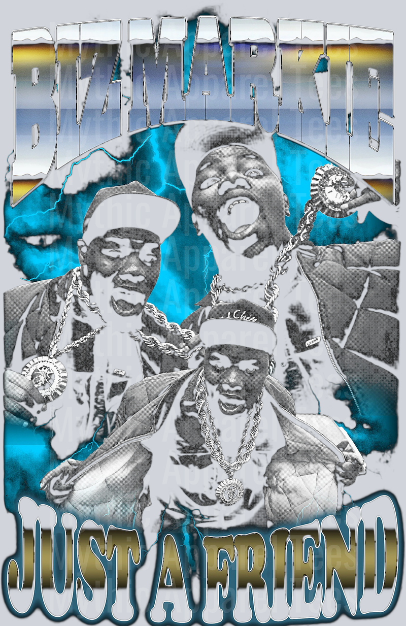 Biz Markie HALFTONE Made For Black Shirt DTF Pop Culture Transfers