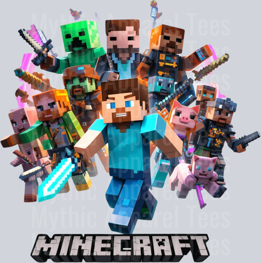 Steve Leading a charge Minecraft Gaming Pop Culture Video Games