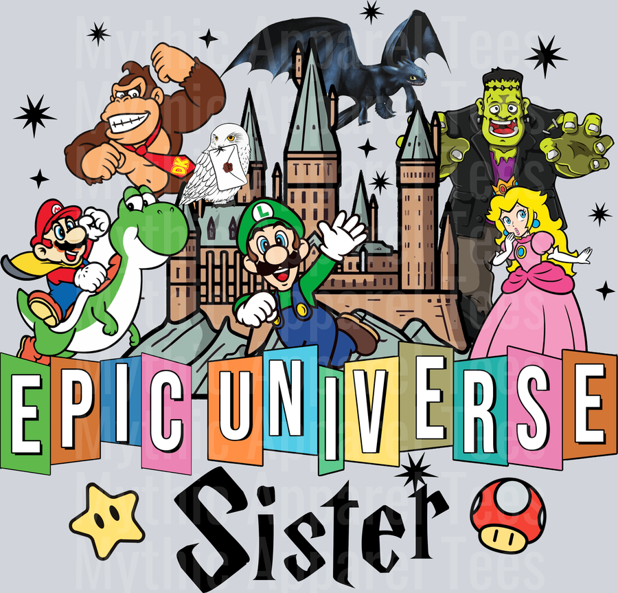 epic universe sister DTF Epic Park Transfers