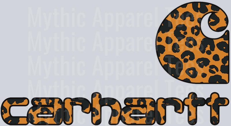 Carhartt Long Leopard 2 DTF Carhartt Transfers