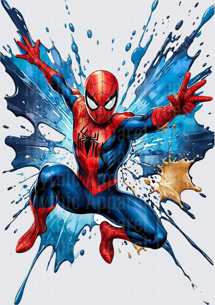 Marvel Super Heroes Spider-Man Action Pose Paint Splash