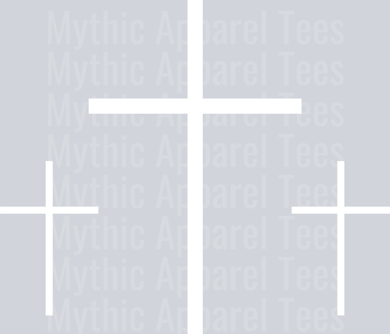 3 crosses white DTF Religious Transfers