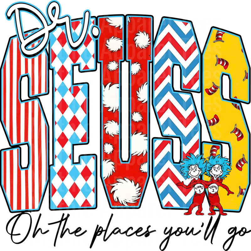 Dr Suess DTF Transfer