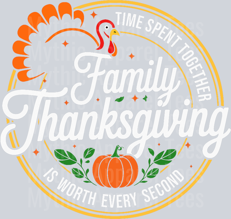 Family Thanksgiving 2025 Turkey Thankful Fall Autumn T-Shirt