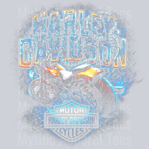 Harley 7 Halftone (for Black Shirts)