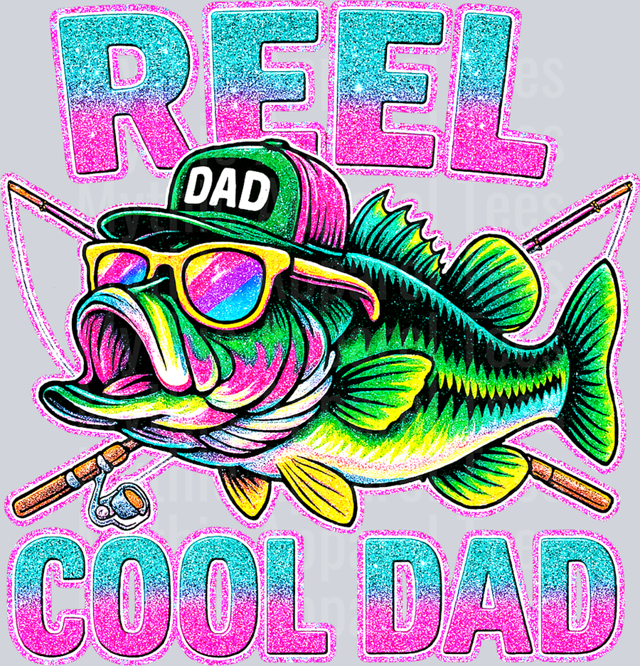 Reel Cool Dad 1 DTF Fishing Transfers