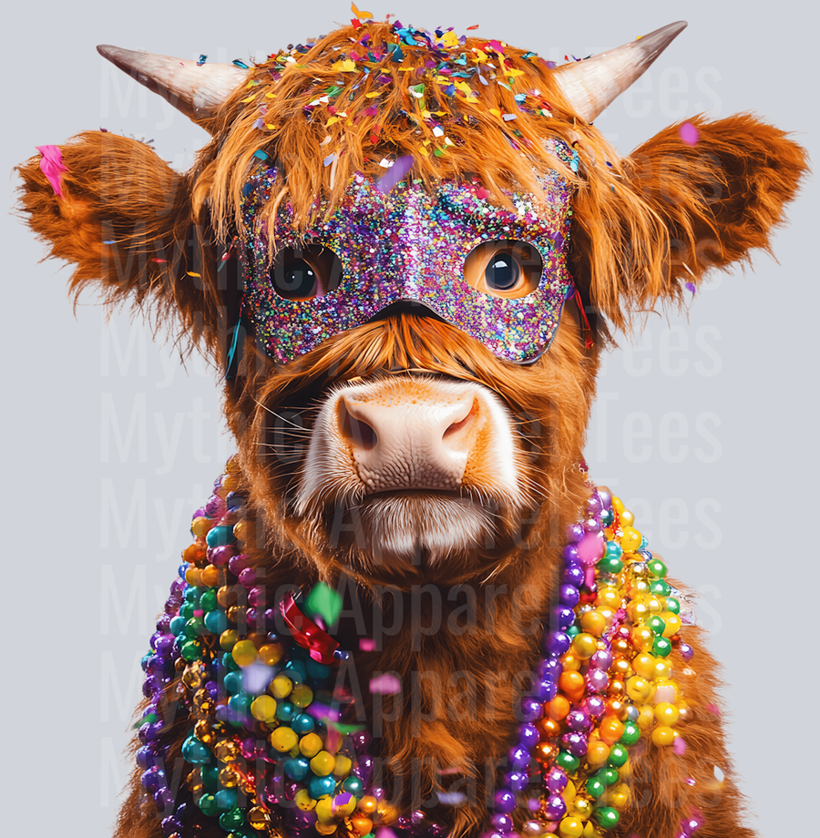 AZ812 Mardi Gras Highland Cow (18)