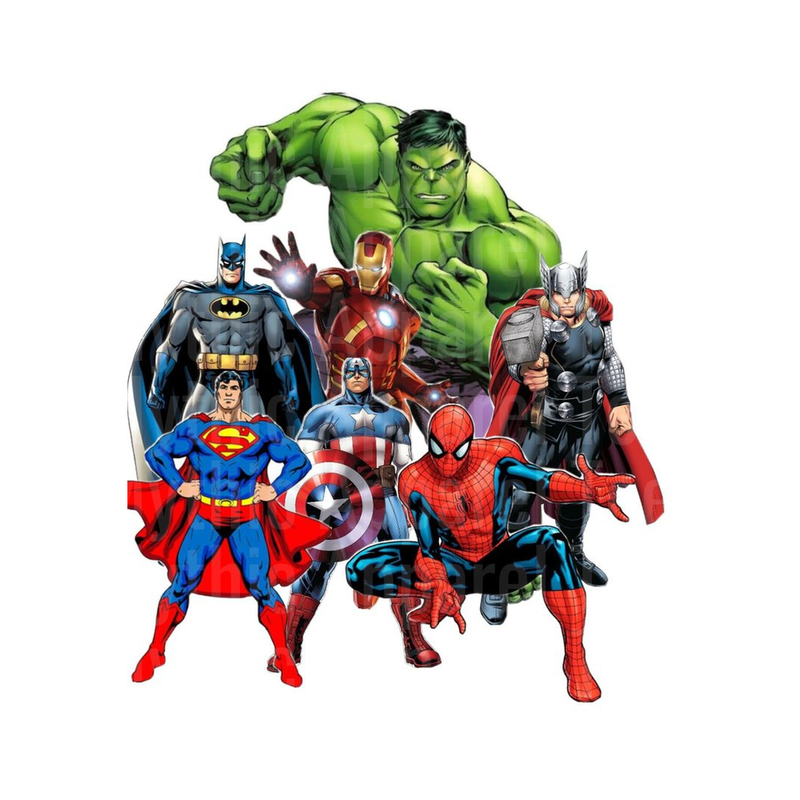 Marvel Super Heroes & DC Comics Squad Hulk Batman Superman