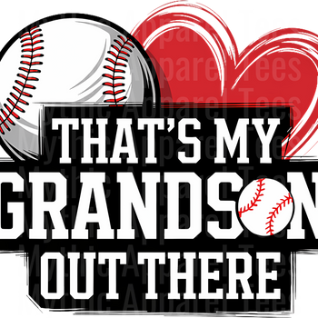 Grandma Grandpa Grandparents Baseball DTF Transfer
