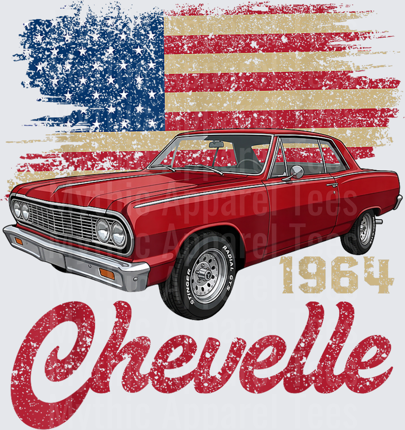 Vintage 1964 Chevelle 64 Classic American Muscle Car Hot Rod T-Shirt