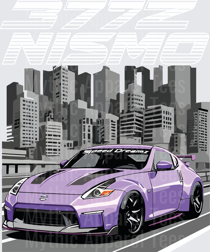 Drifting and Muscle Cars Purple Nissan 370Z Speed Dreamz City Skyline
