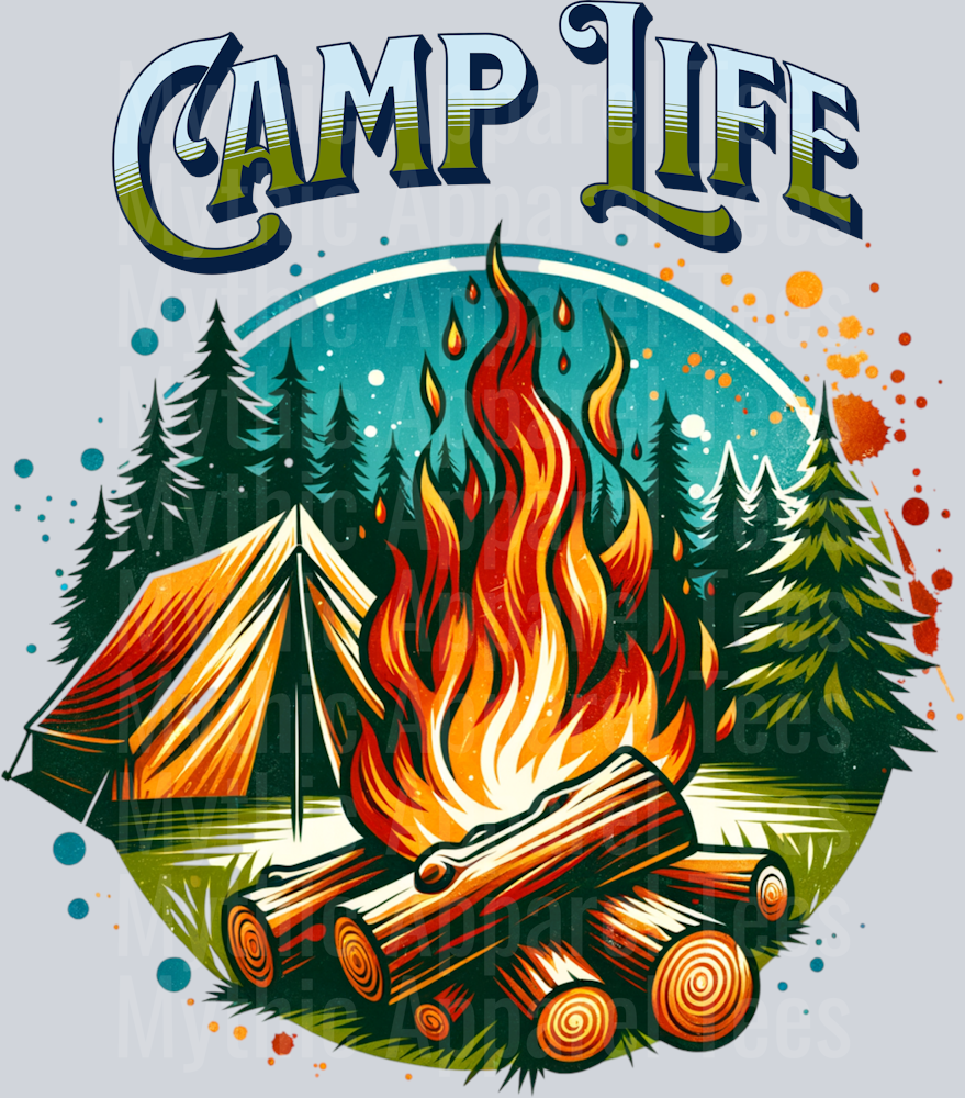 Camp Life 22 DTF Camping Transfers