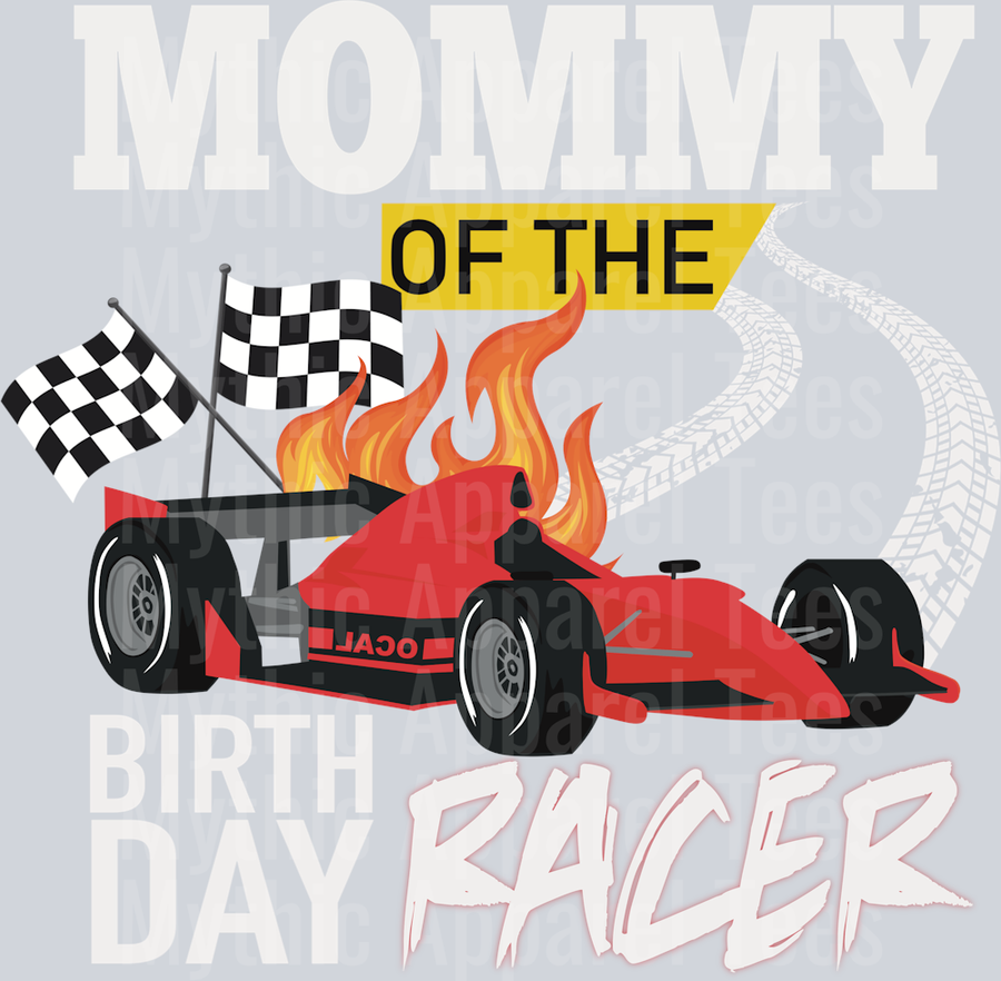 Mommy of the Birthday Racer DTF Birthday Transfers