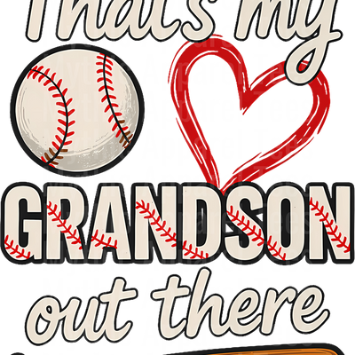 Grandma Grandpa Grandparents Baseball DTF Transfer