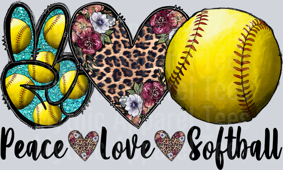 Peace Love Softball