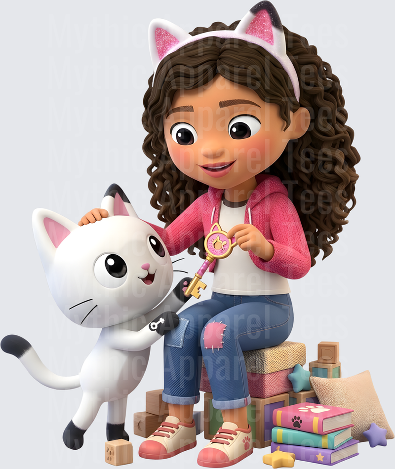 Gabby's Doll House Gabby and Pandy Paws with Magic Key and Toys