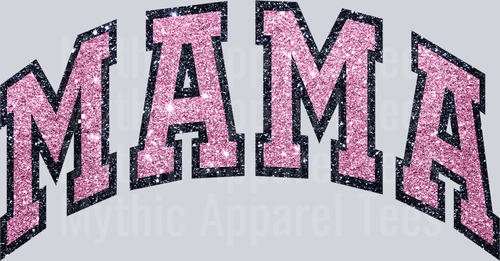 mama 04 Pink Glitter DTF MOM Transfers