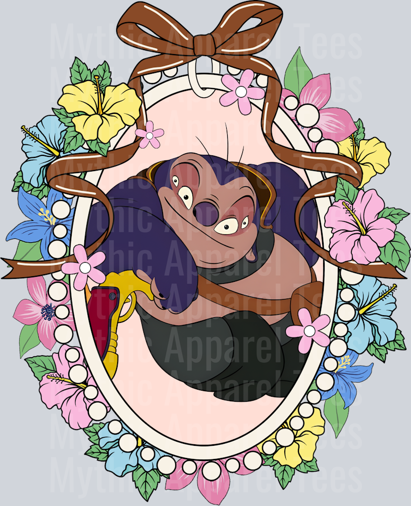 Jumba Lilo and Stitch Mirror Bracelet frame DTF Disney Transfers
