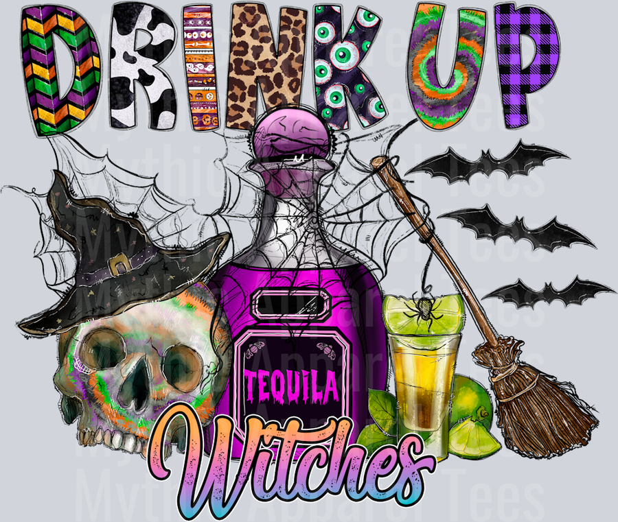 Drink Up Witches Halloween Drinking Western