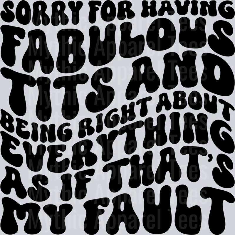 Sorry For Having Fabulous Tits