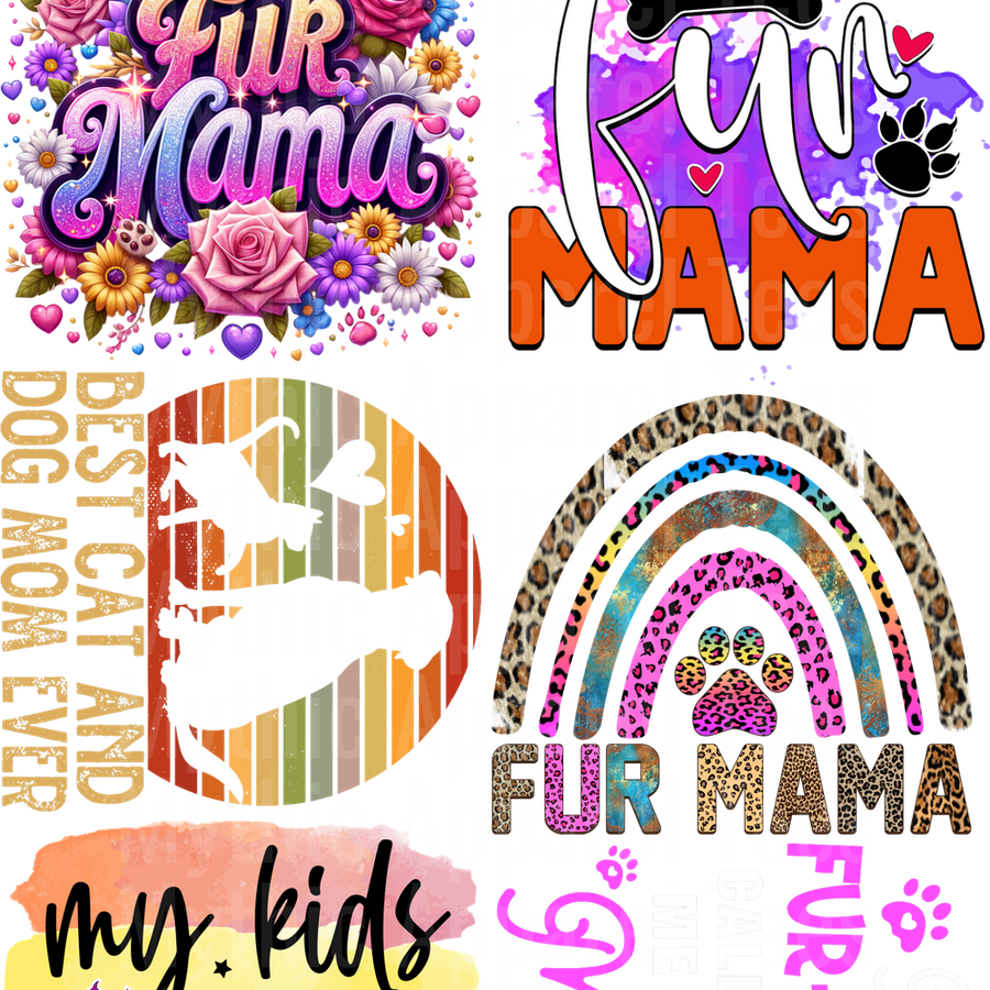 CAT GANG SHEET 10 FULL SIZE IMAGES