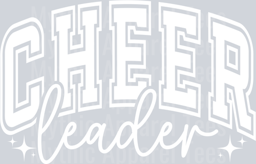 Cheer Mama White Varsity Letters
