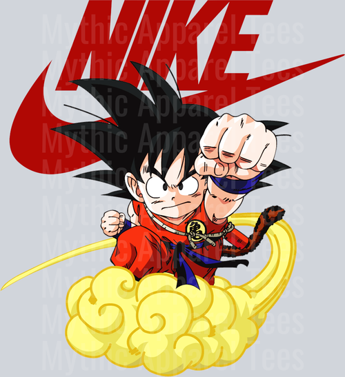 Goku Red Swoosh JUST DO IT DTF Nike Transfers