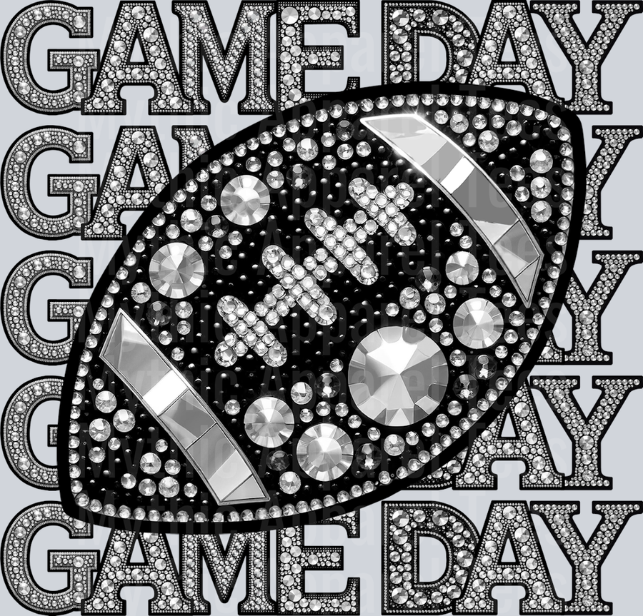 Rhinestone Football Game Day 2 School Spirit & Sports