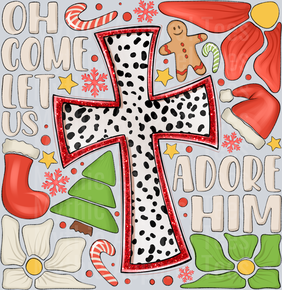 Oh Come Let us Adore him Christmas Religious