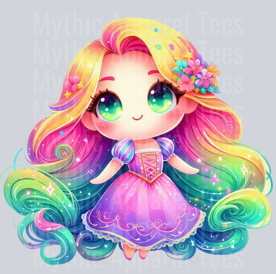 Rapunzel Disney princess Colorful Pop Art Pop Culture Cosmic style