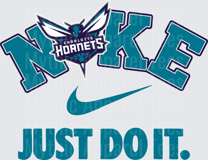 NIKE NBA Teams Charlotte Hornets Just Do It Mashup Logo