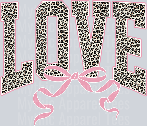 Beautiful Leopard Love Transfers