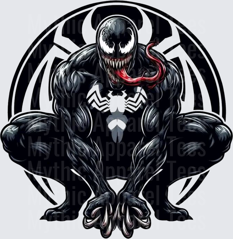 Marvel Super Heroes Venom Crouching Symbiote Tribal Circle