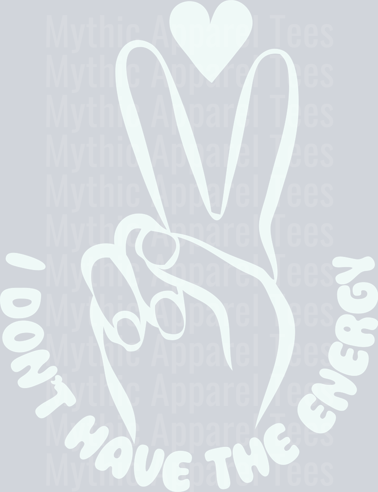 I dont have the energy to pretend I like you Pocket white DTF Sassy Transfers