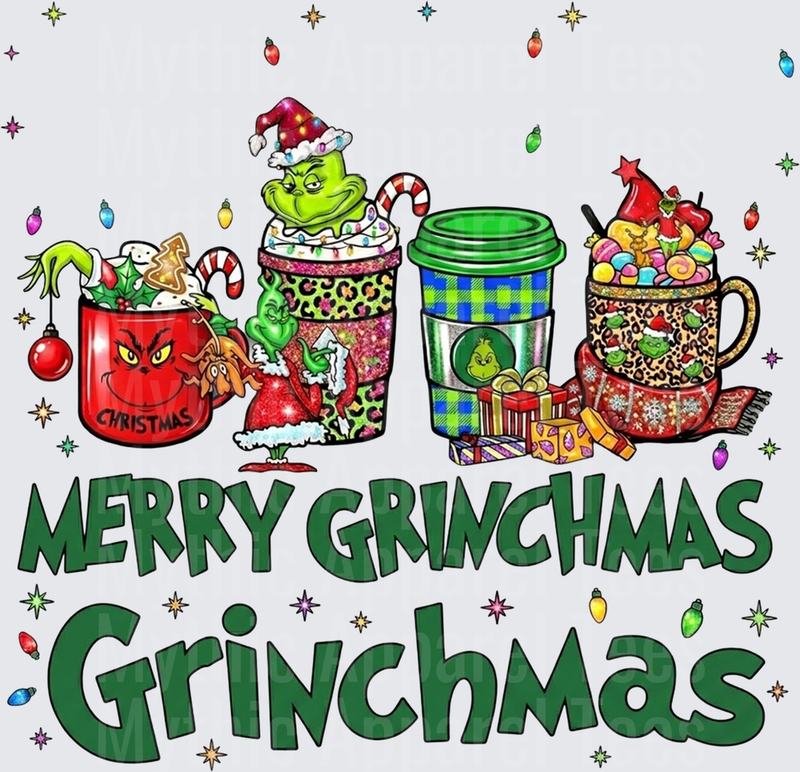 New Grinch Merry Grinchmas Christmas Coffee Cups Holiday Design